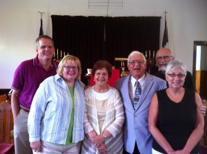 Mark & Laureen Roe, Barbara & Ted Faulconer, Dave & Linda Lombard @ Paint Lick Christian Church